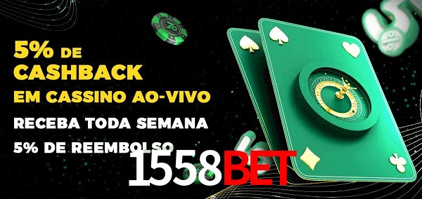 Promoções do cassino ao Vivo 1558bet